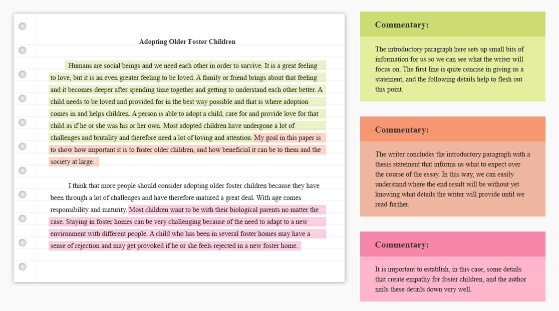 Example of expository essay writing